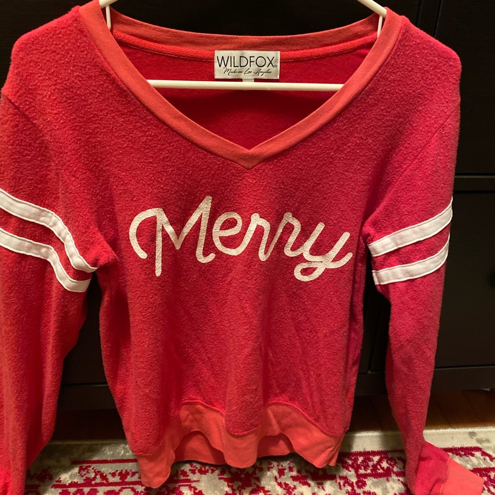Worn once Wildfox “Merry” top